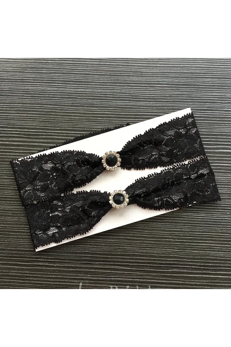 Black Rhinestone Lace Sexy Lace Gimbal Within Within 16-23inch