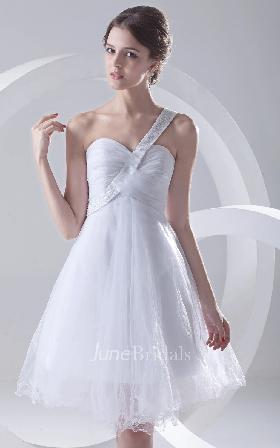 Sweetheart Sleeveless Crisscross Ruched Dress With Embellished Strap