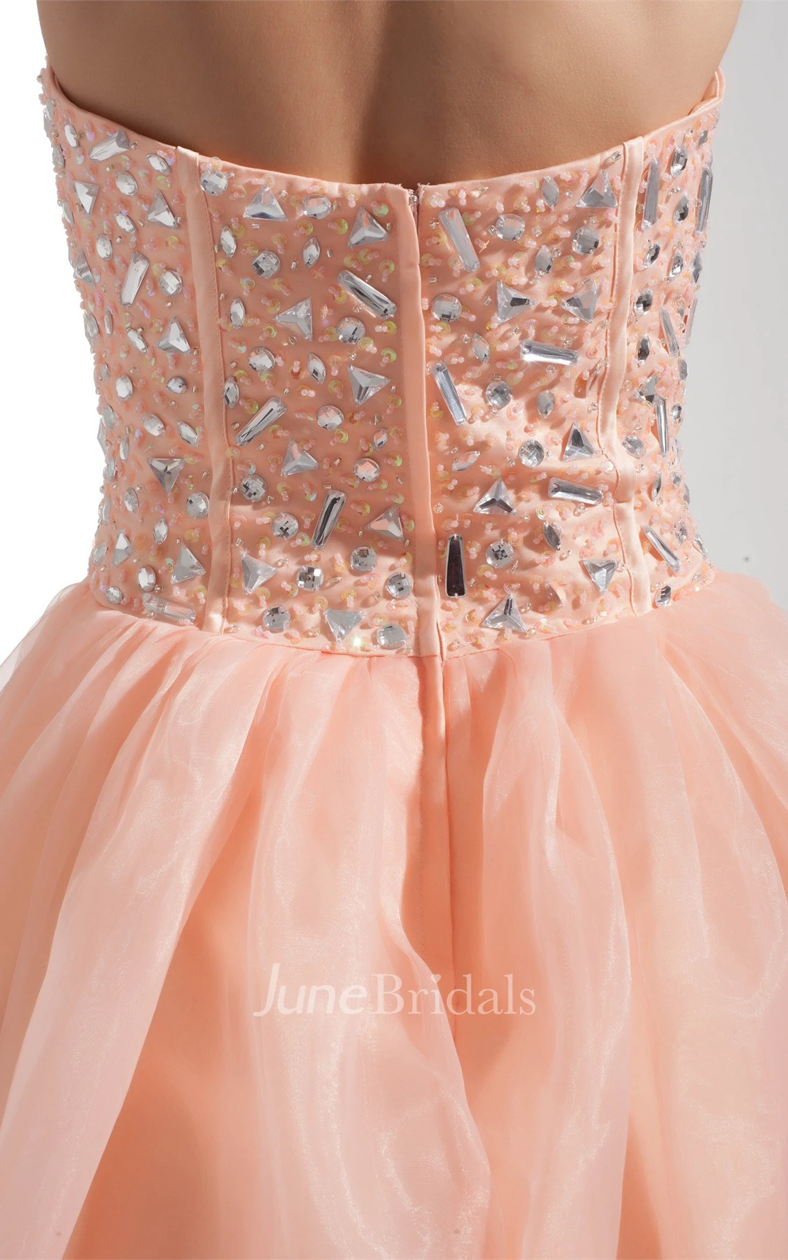Sweetheart Pleated A-Line Ball Gown with Gemmed Bodice