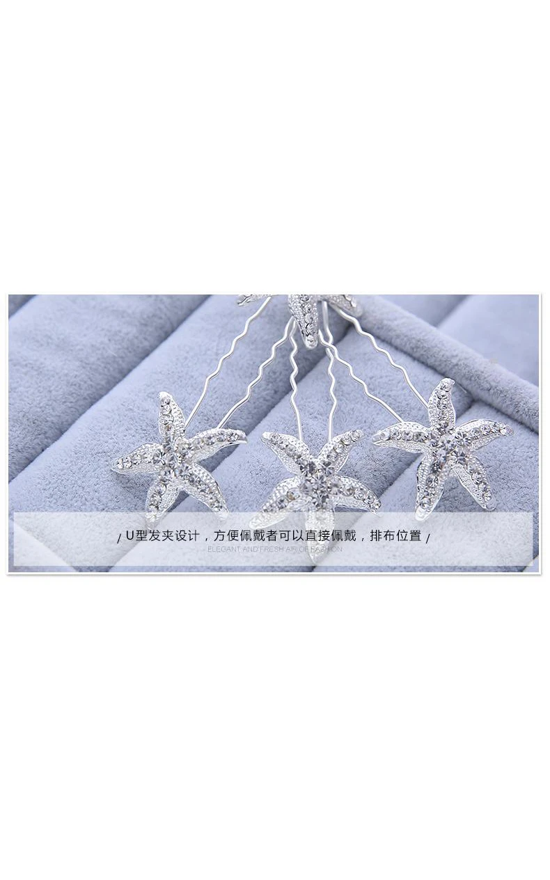 Bride Jewelry Rhinestone Headdress Hairpin Jewelry