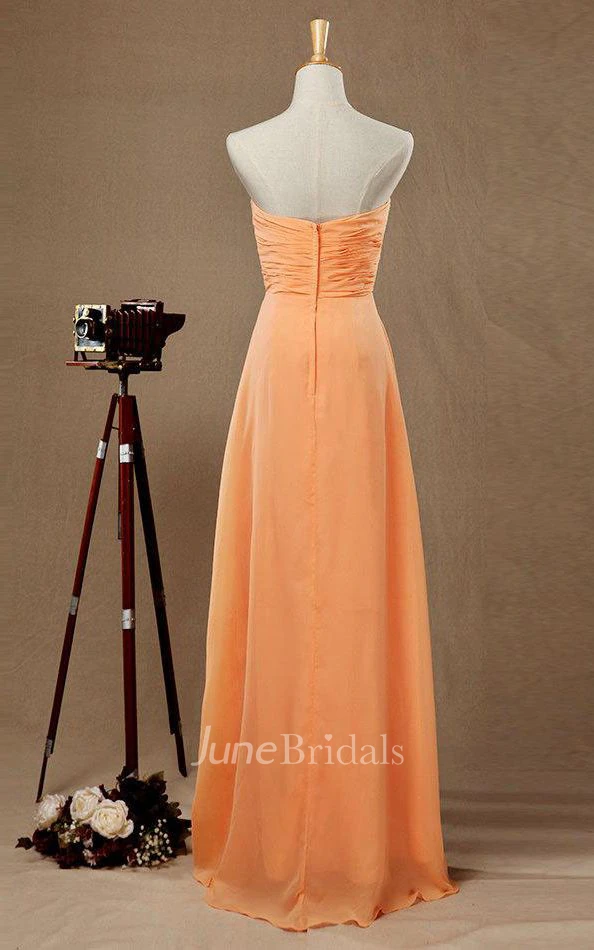 Sweetheart Floor-length Bridesmaid Dress
