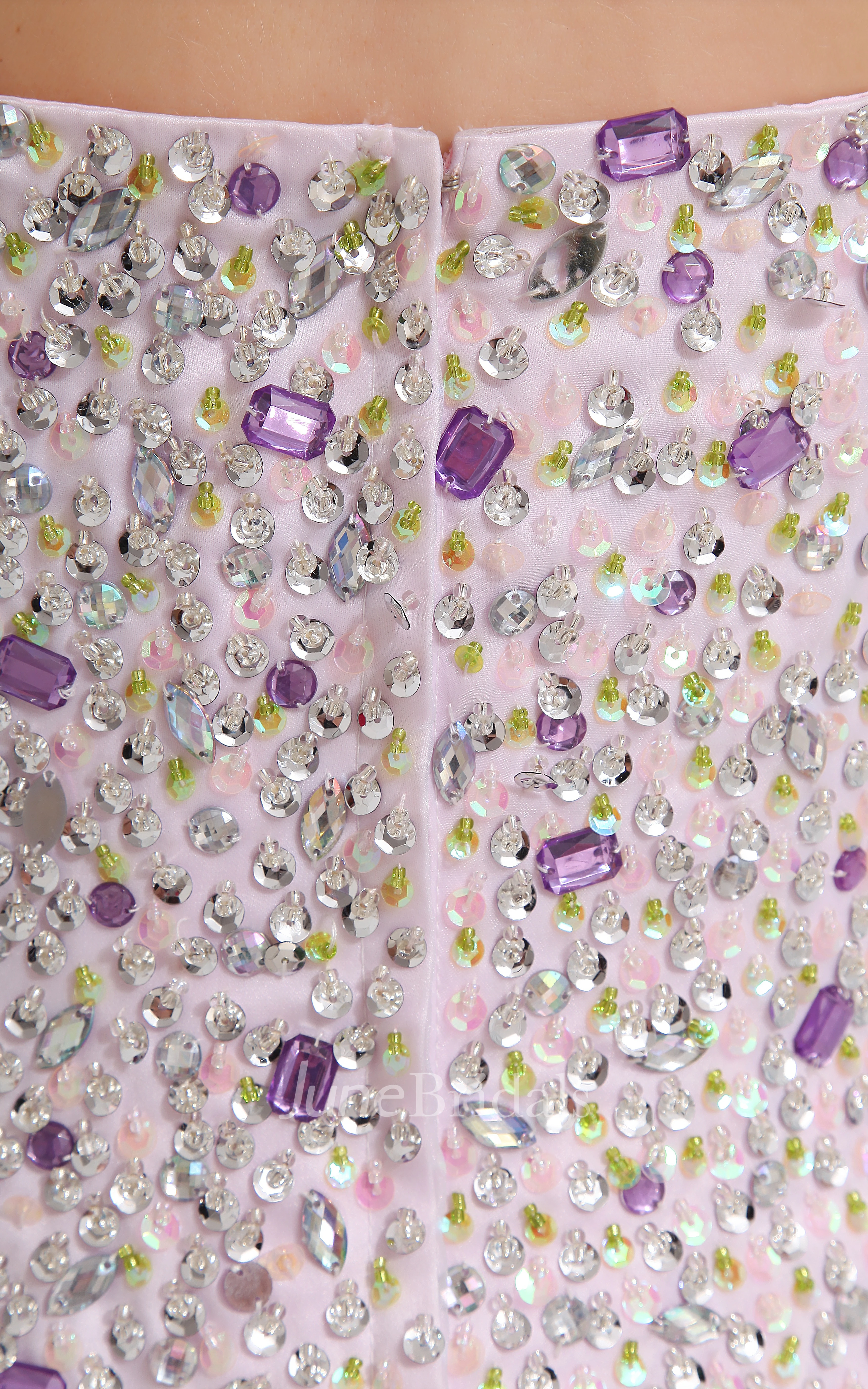 Fairy Sleeveless Sheath Dress With Beading and Spaghetti Straps