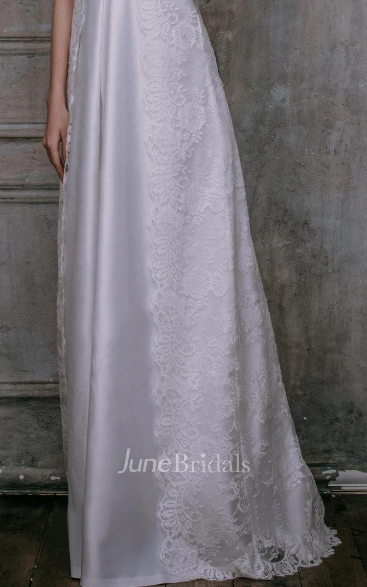 Elegant Gown Bohemian Satin Gown Lace Gown Haute Couture Grecian Syle Dress