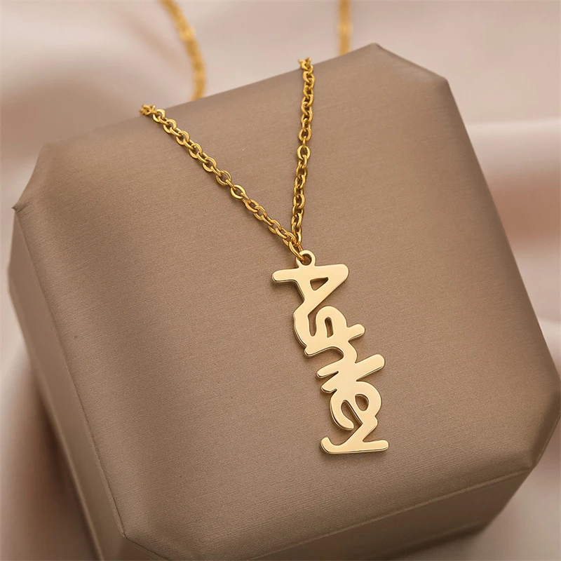 Personalised Name Titanium Steel Necklace