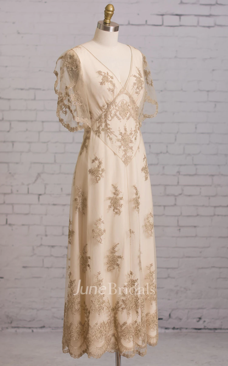 vintage empire waist wedding dress