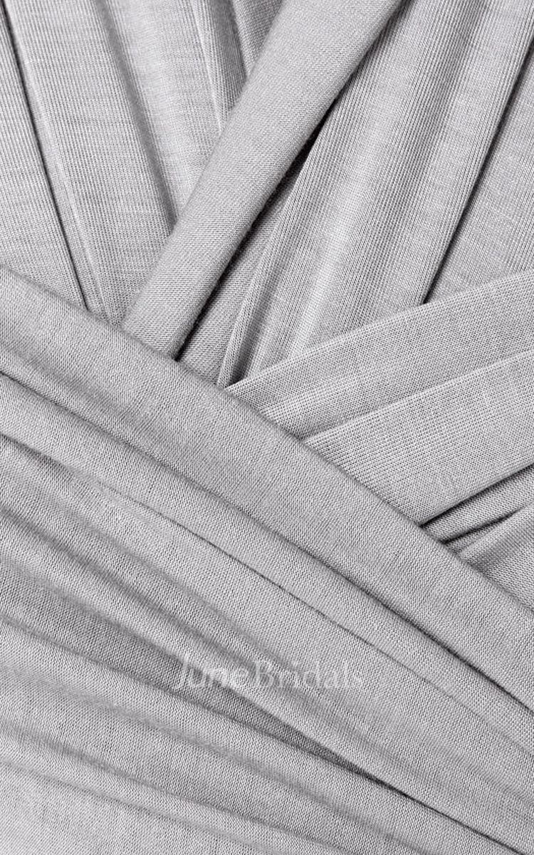 Jersey Sleeveless Dress With Convertible Straps