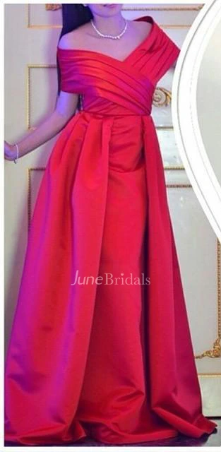 Elegant Off the Shoulder Long Prom Dress Floor Length Party Gowns