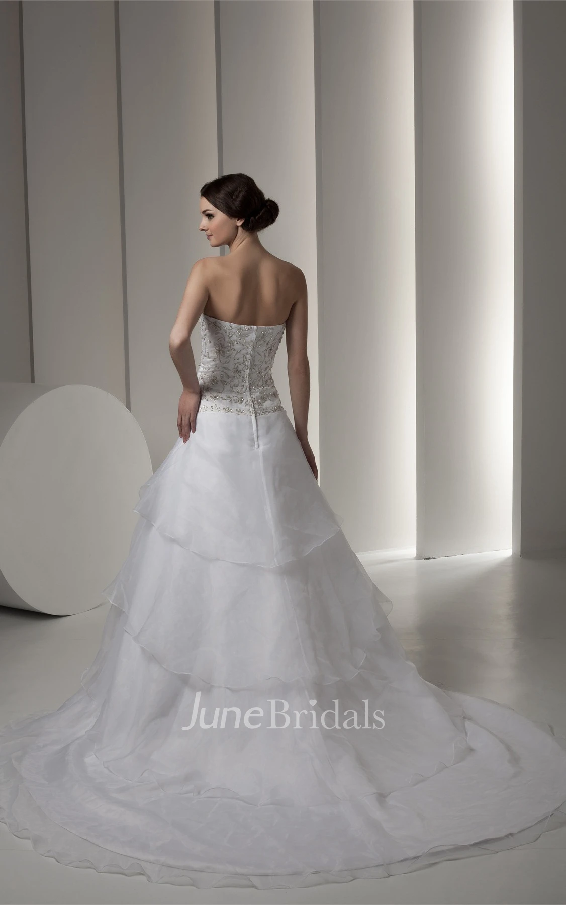 Sweetheart A-Line Ball Gown with Beading and Embroidered Bodice