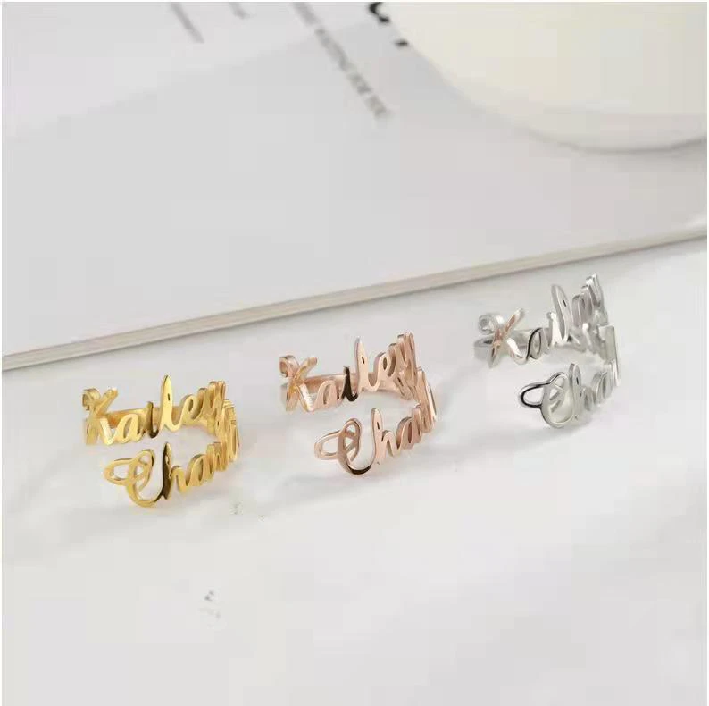 Personalised Name Stainless Steel Ring