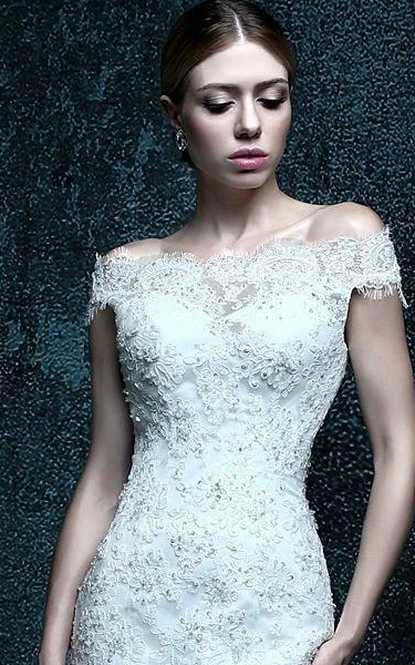 Mermaid Tulle Lace Weddig Dress With Beading Appliques
