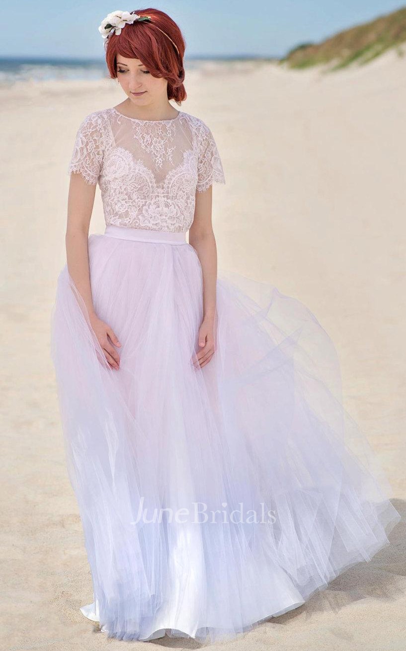 Ombre tulle wedding dress best sale