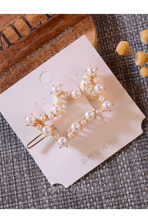 Lovely Romantic Hair Clip Circle/Rectangle/Star/Heart/Crown Shpe