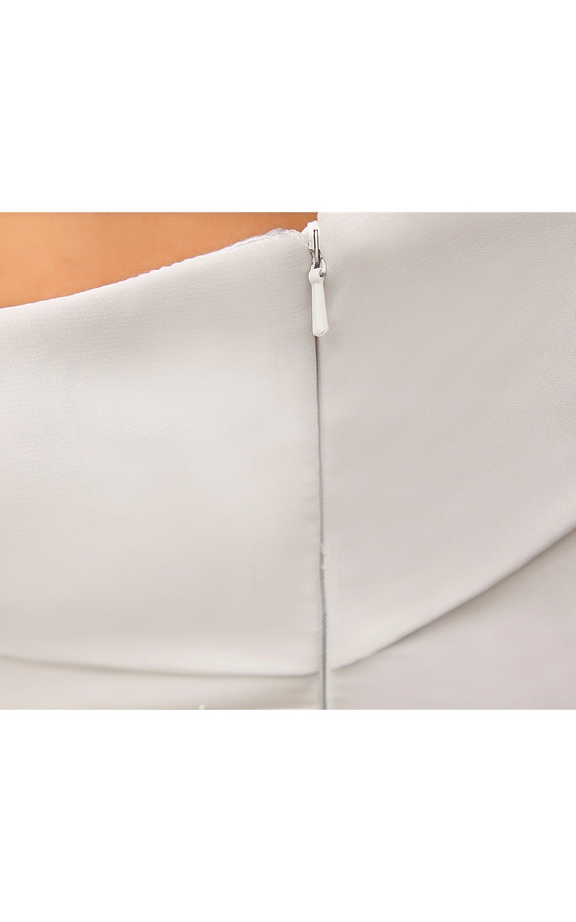 One-Shoulder Sleeveless Midi Dress with Pleats