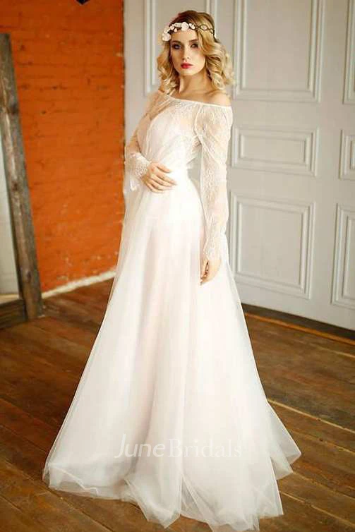 Tulle Satin Lace Bolero Wedding Dress