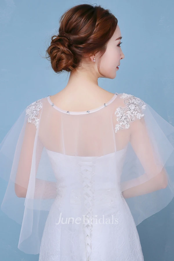 New Mesh Spring and Summer Diamond Lace Cape