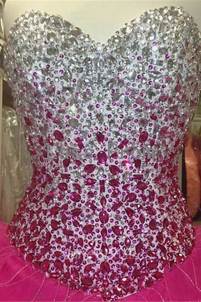 Ball Gown Sweetheart Sleeveless Tulle Dress