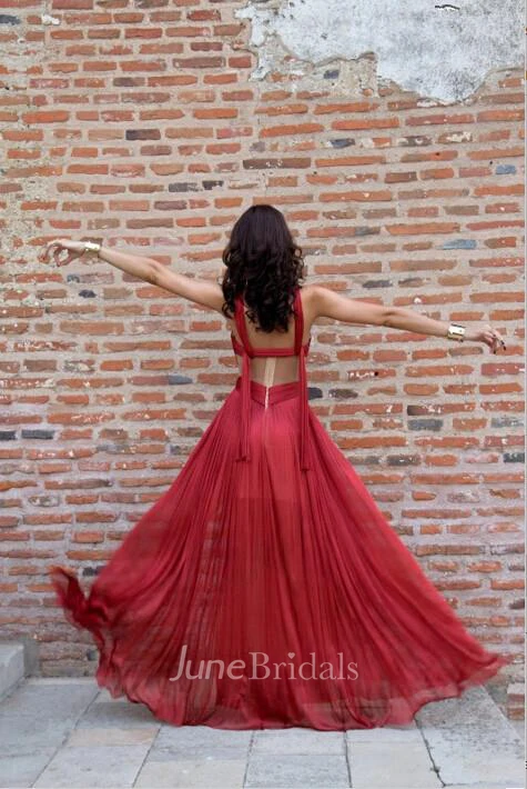 Classy Halter Long Prom Dresses Floor Length