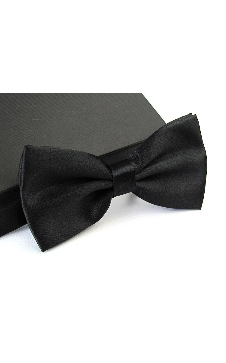 Plain Satin Wedding Bow Tie-11 Color Options