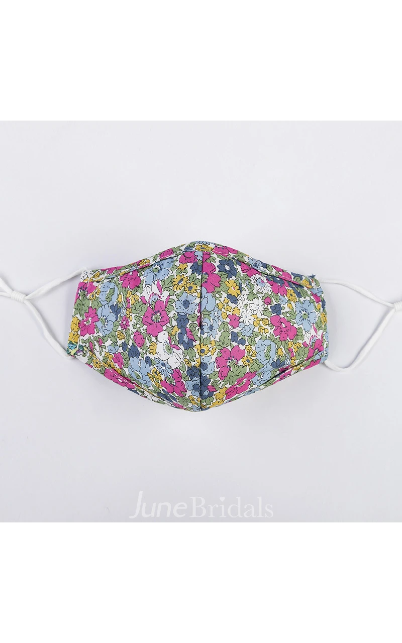 Non-medicial Floral Printed 3 Colors Cotton Reusable Face Mask