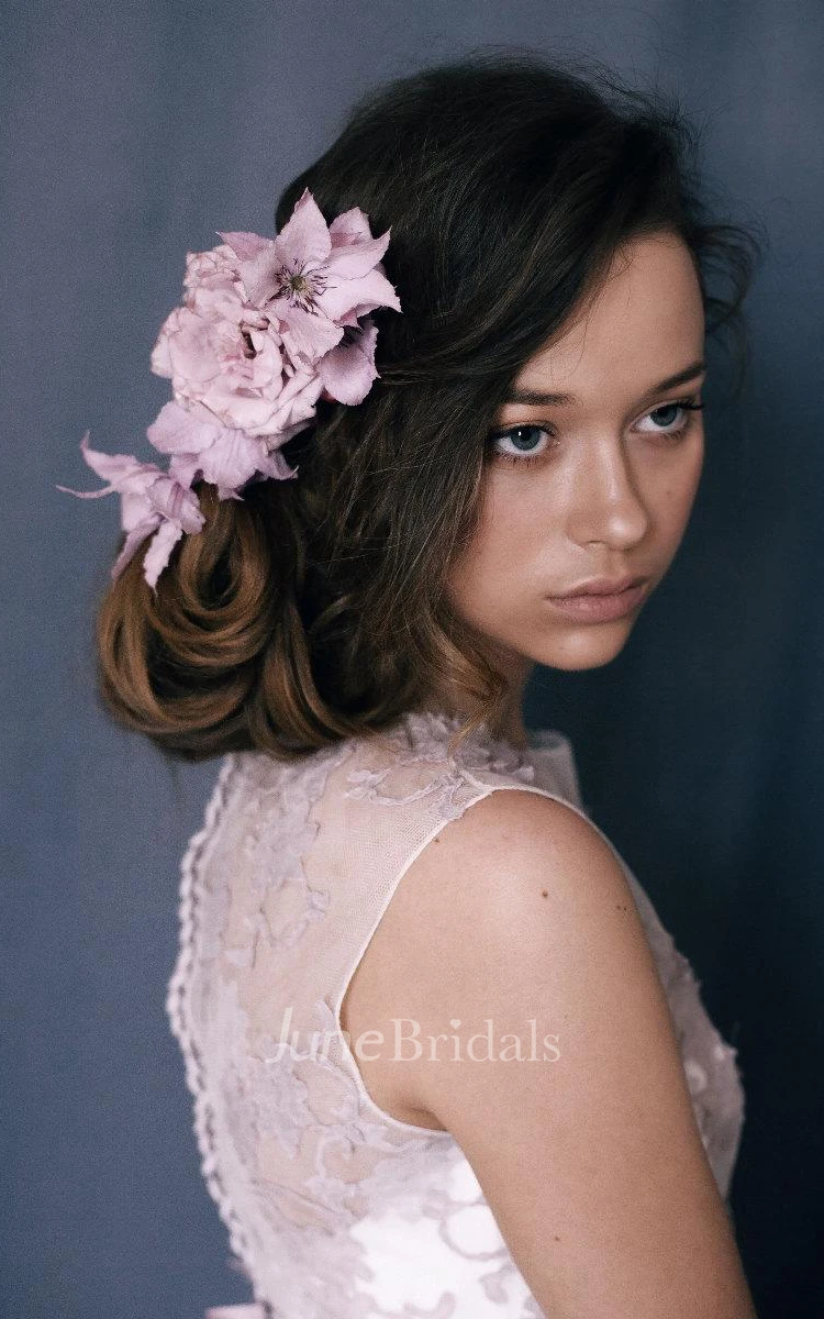 Light Purple Fluffy Wedding Weddig Dress