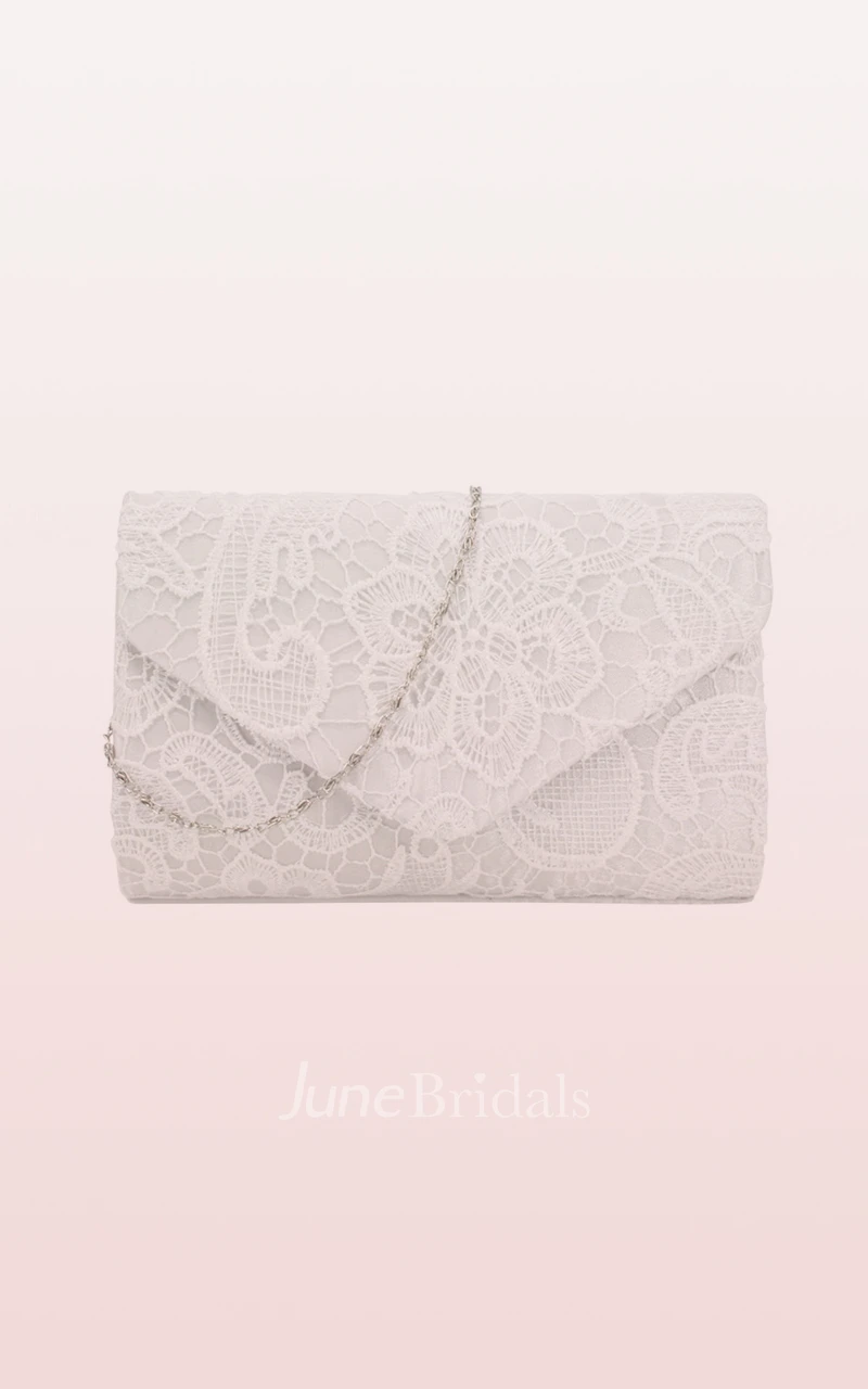 Lace Clutch with Flower