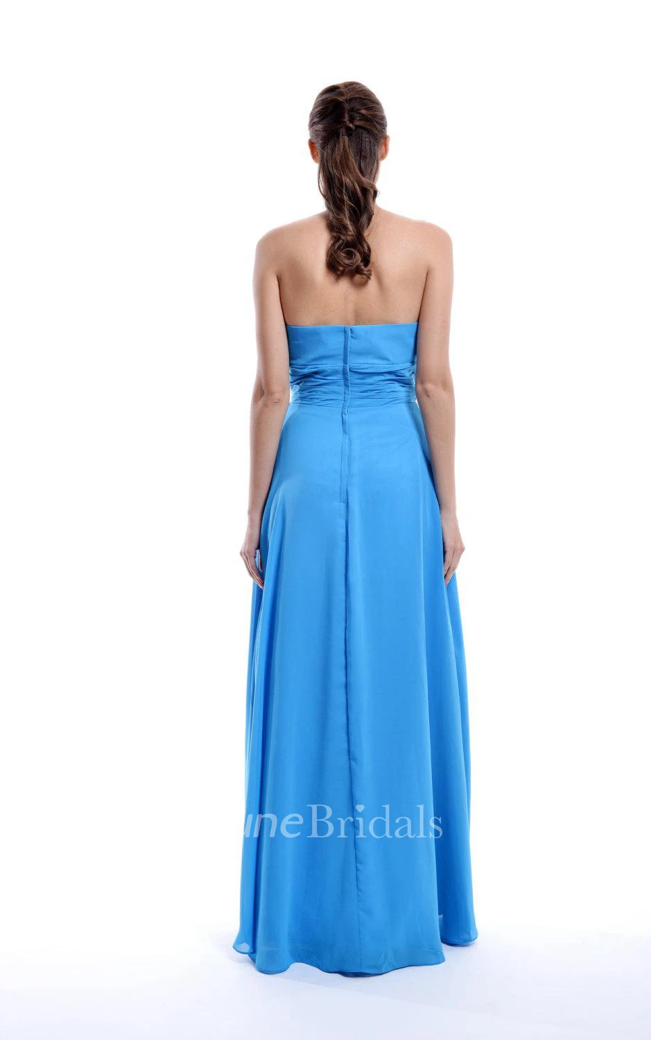 Long Sweetheart Chiffon Dress