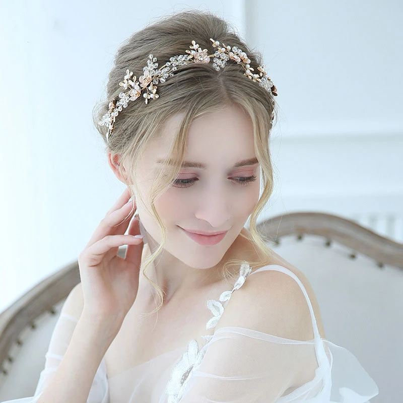 Korean Style Fresh Headbands with Flowers and Leaves
