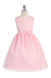 Gorgeous Lace Flower Girl Dress With Flower Pin