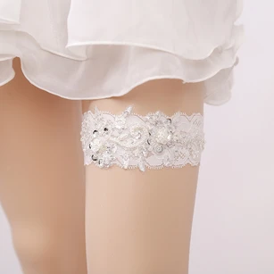 Wedding lace garter embellished Style G05