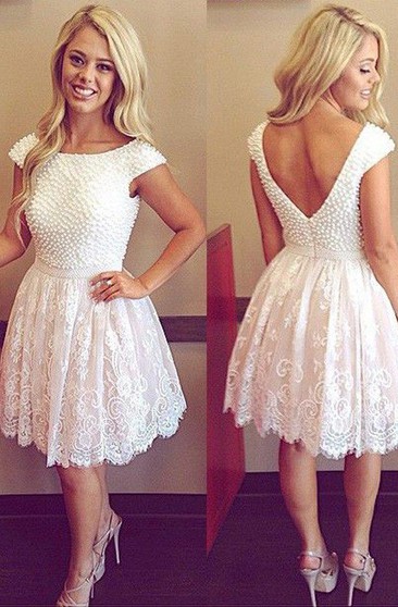 short white formal dress