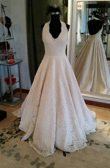 halter top wedding gowns