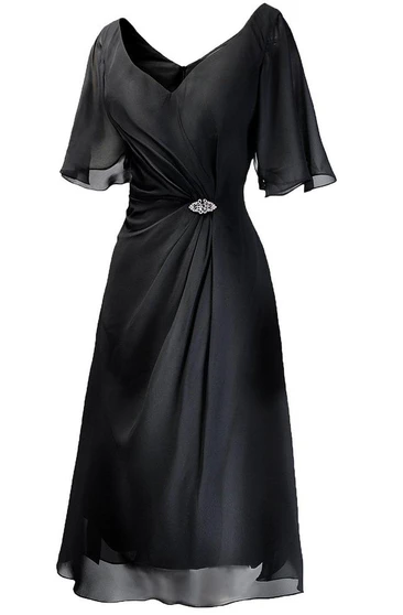 pics Floral Outdoor Wedding Mother Of The Bride Dresses Tea Length garden wedding mother of the bride