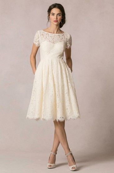 simple short bridal dresses