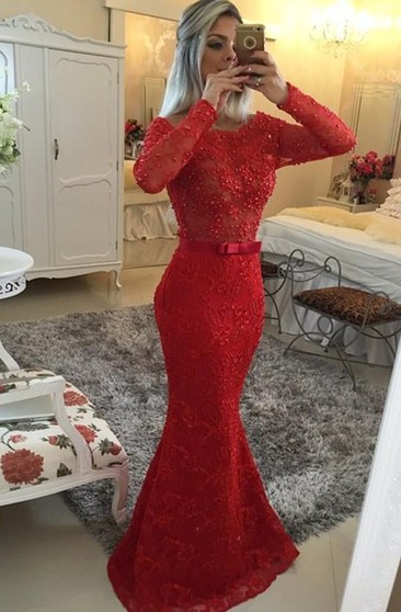 long red lace dress Big sale - OFF 69%