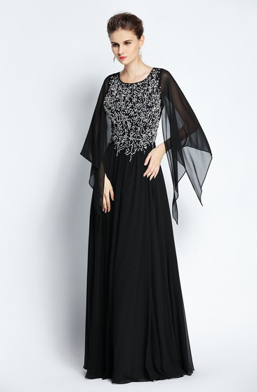 maxi evening dresses with sleeves uk