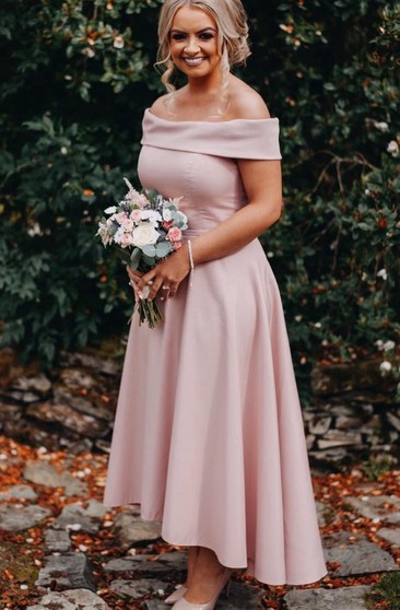 light pink bridesmaid dresses long