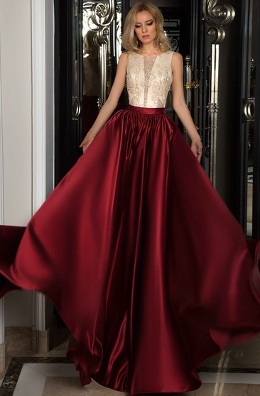 maroon evening gowns