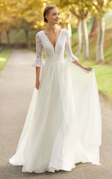 Sheath Wedding Gowns without Trains Floor Length No Train Bridal Dress June Bridals