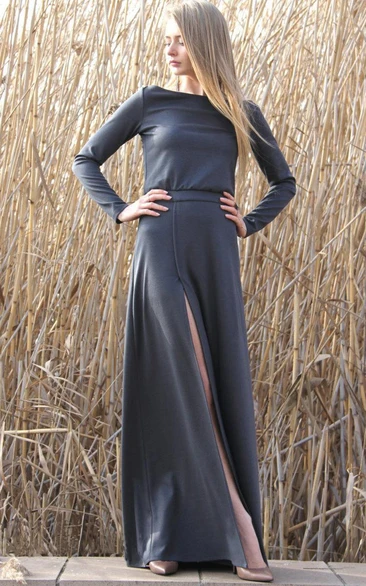 Maxi Comfortable With Slit Dress