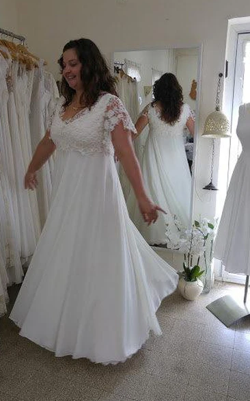 Fat Figure Wedding Dresses, Large Size Bride Bridals Dress - June Bridals