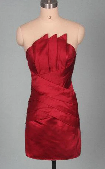 Short Sheath Homecoming In Red Unique Neckline Party Cheap Prom Under 100 Sexy Women Gowns For Holiday Dress