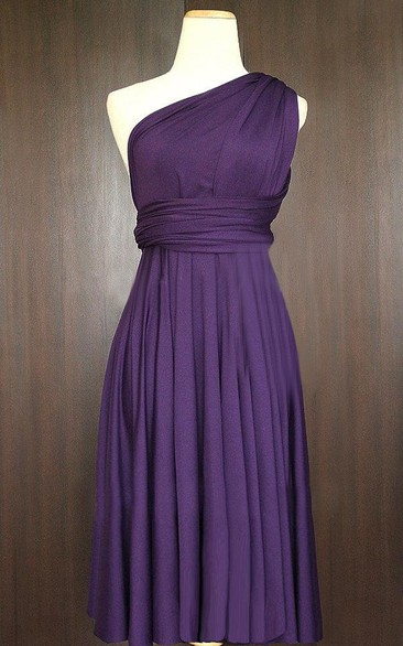 Short Grape Infinity Convertible Multiway Dress