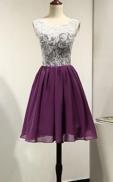 Short Purple Wedding Dresses