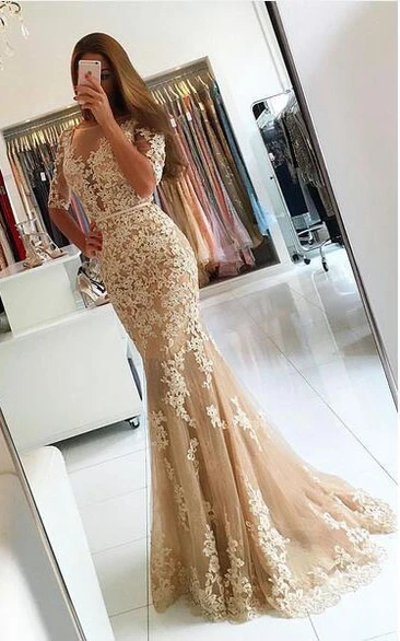 Nude color clearance formal dress