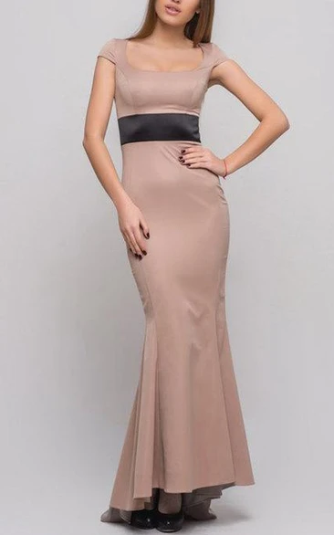 Beige Maxi Woman Cocktail Wedding Formal Mermaid Long Prom Evening Gown Bridesmaid Party Dress