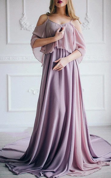 Unique Grecian Chiffon Bridesmaid Dress