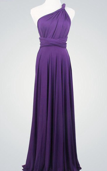 Purple Wrap Bridesmaid Multiway Convertible Party Long Dark Purple Infinity Purple Dress