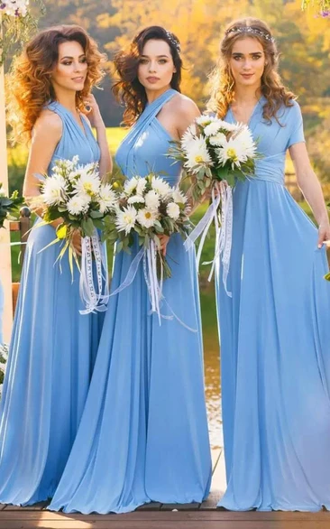 Ice blue bridesmaid dresses with clearance sleeves