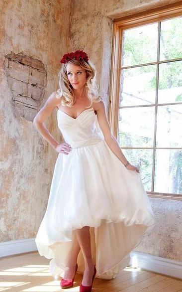 High low wedding outlet dresses with cowboy boots