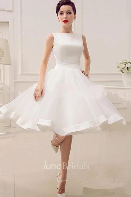 A-Line Sweetheart Sleeveless Backless Organza Dress - June Bridals